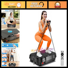 Vibration Plate Exercise Machine for Weight Loss  Lymphatic Drainage, 450 lbs,