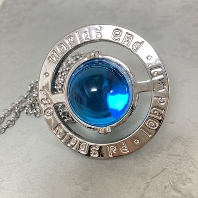 Vivienne Westwood Necklace Medium Orb Silver x Light Blue Top 6.5
