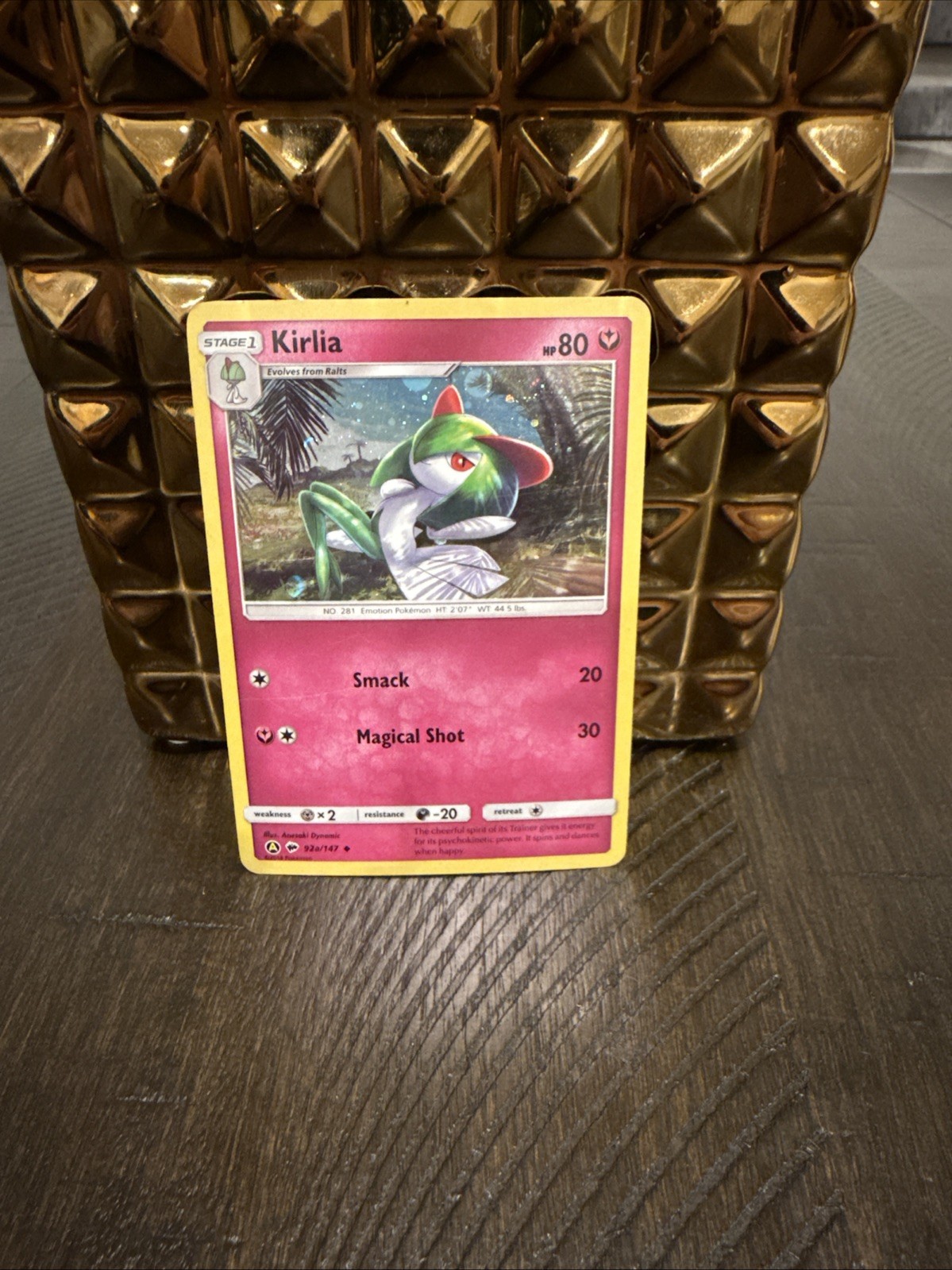 Pokémon TCG Kirlia 92a/147 Burning Shadows Cosmos Holo Rare