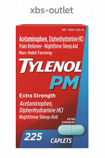 Tylenol PM Extra Strength Caplets 225 count with box