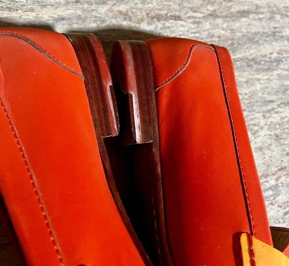 Zapatos Cole Haan Monroe Penny Turquesa, Melocotón. Talla 8, desgaste notado lateral. Foto 3 de 4