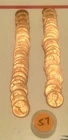 Roll Of 50  BU 1957  Lincoln Wheat Cents Penny MS  Gem UNCIRCULATED A1