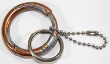 Vintage Coach Spring O-Ring Clip Keychain Key Ring