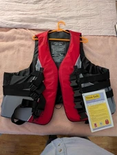 XGEAR Adult USCG Life Jacket Water Sports Life Vest PFD, XXXX Large NEW! w/Tag