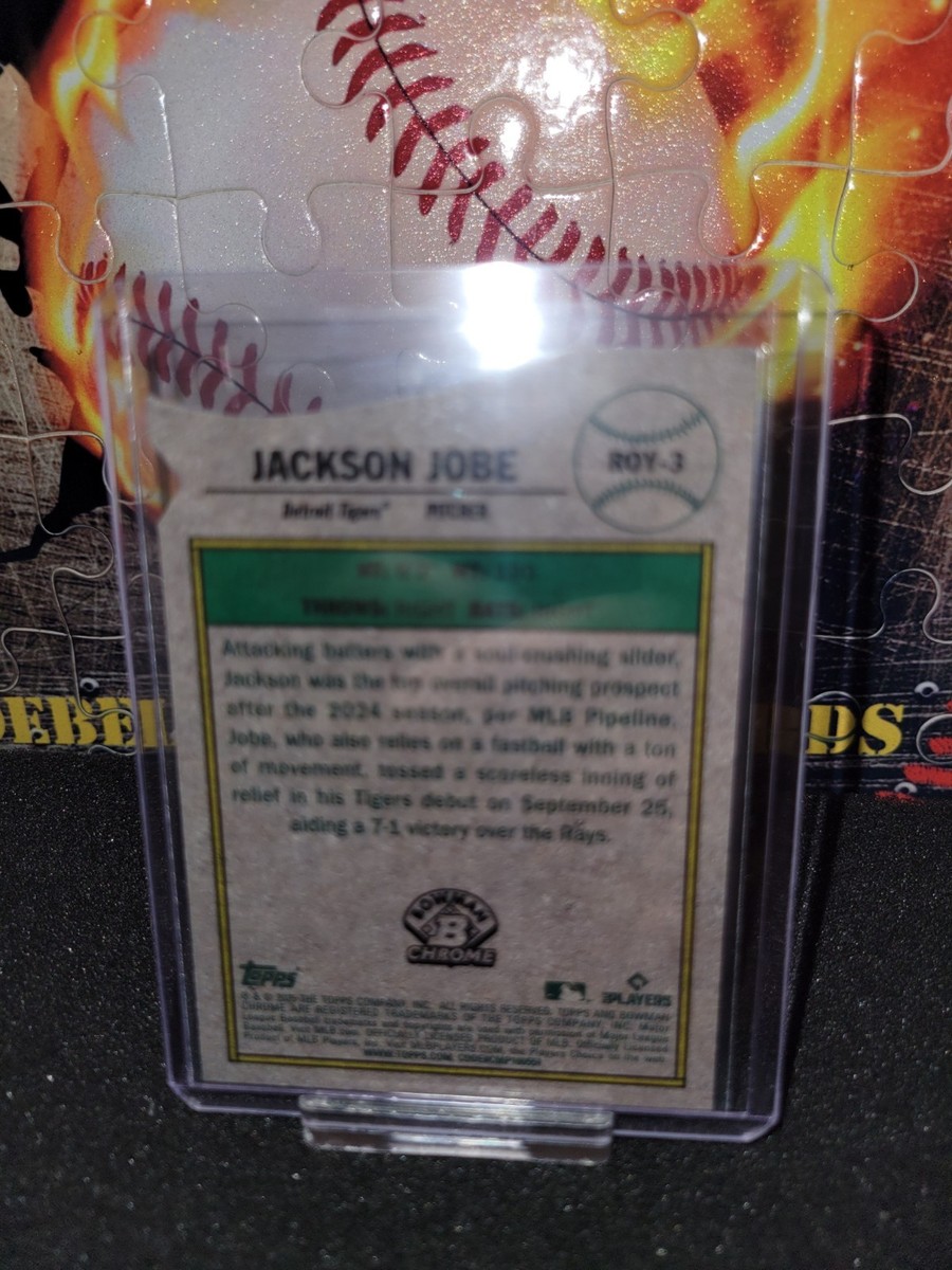 激レア150本限定 EDWARDS PYROBABY Jモデル 2025 Bowman Chrome JACKSON JOBE Tigers Rookie Of The Year