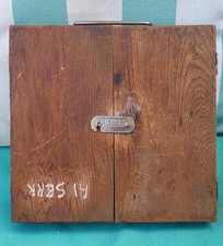 Vtg Original Gilbert Erector Set Wood Box for Opto Kit aprox 1930s