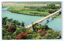 1948 Brandon-Hollister Bridge from Baptist hill Lake Taneycomo Missouri Ozarks