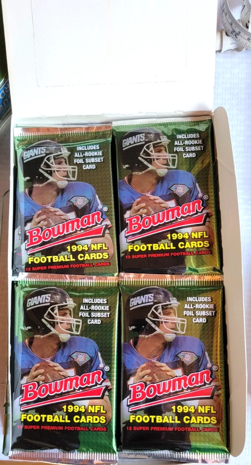 1994 Bowman NFL Football new unopened 24 packs Possible Faulk & Bruce Rookies RC - Image 2 of 2