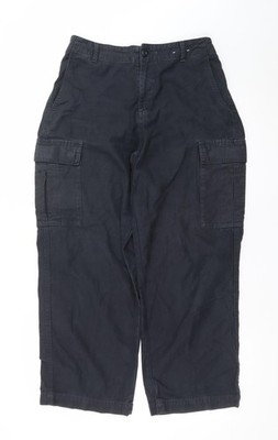 Uniqlo Cargohose Herren schwarz L Regular Fit Baumwolle