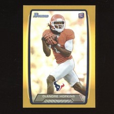 2013 Bowman DeAndre Hopkins RC Gold Rookie #/399 Houston Texans