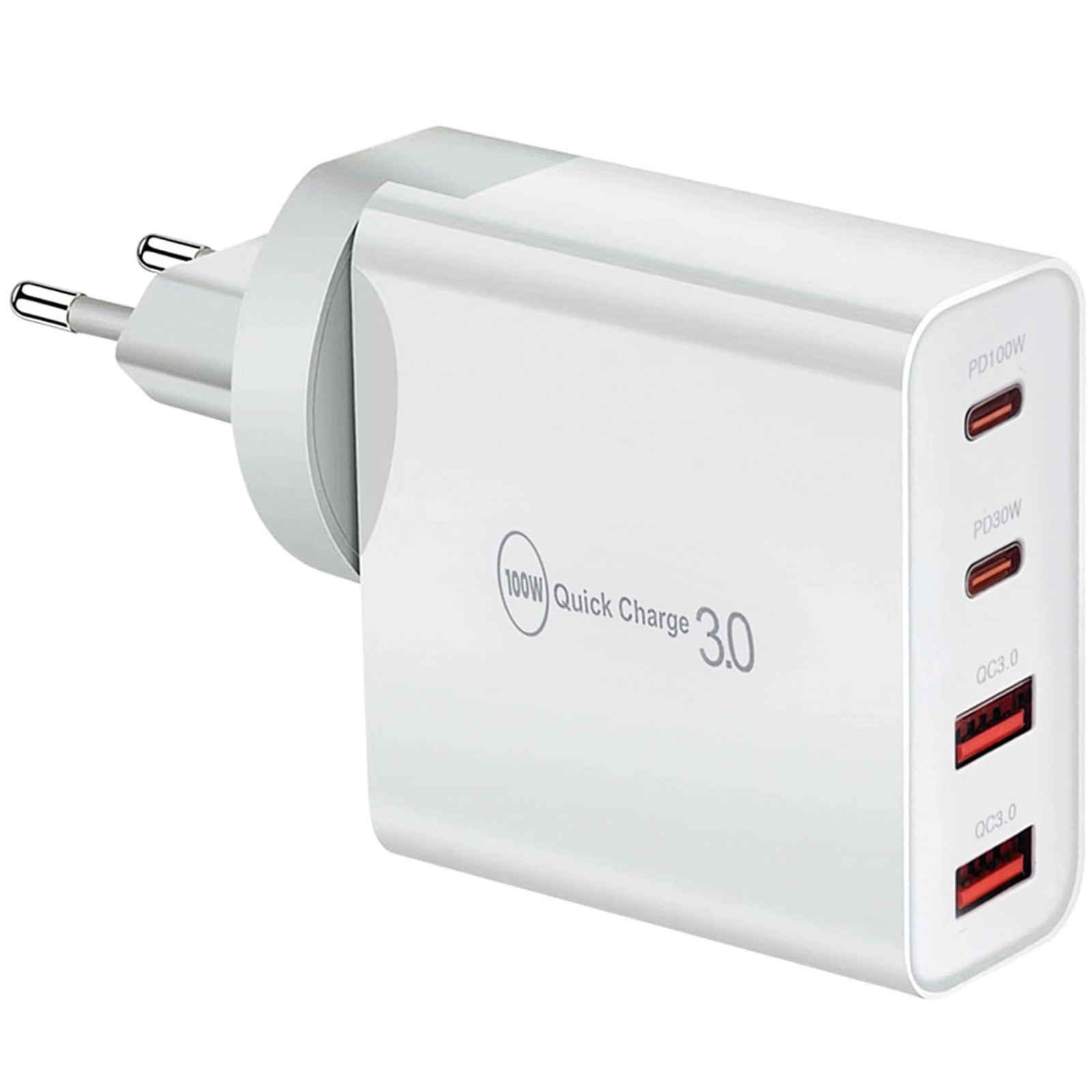 Chargeur USB-C 100W premium à 4 ports pour MacBook et iPhone