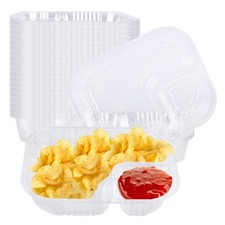 22 oz Nacho Trays 6.1 x 7.88 Inch Large Disposable Plastic Snack Trays Container