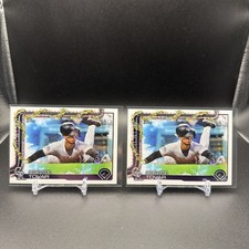 2025 Topps Holiday Ezequiel Tovar #H145 Rockies (2) Cards