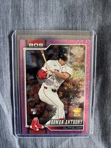 2026 Topps Series 1 Celebration Roman Anthony RC #189 Pink Confetti Red Sox