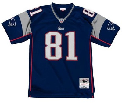 Randy Moss New England Patriots NFL 2007 Navy Throwback Jersey | eBay