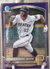 KONNOR GRIFFIN 2025 BOWMAN CHROME MEGA BOX PURPLE MOJO REFRACTOR /250