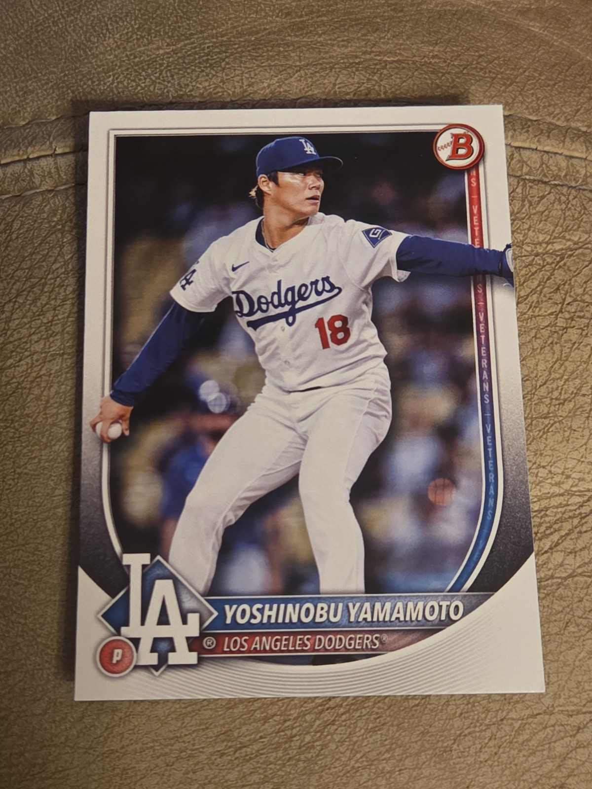 2025 Bowman #18 Yoshinobu Yamamoto Los Angeles Dodgers Bowman