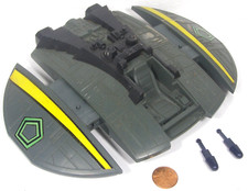 Mattel Battlestar Galactica 1978 Cylon Fighter  2 Missiles No Canopy