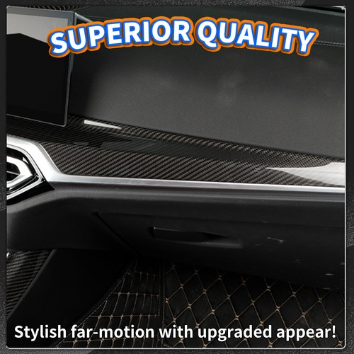 1pcs Dry Carbon Fiber Dashboard Panel Trim Cover Fit For BMW G20 2023 (LHD) - Picture 4 of 8