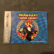 Mario Kart Super Circuit - Game Boy Advance GBA Instruction Booklet Manual ONLY!