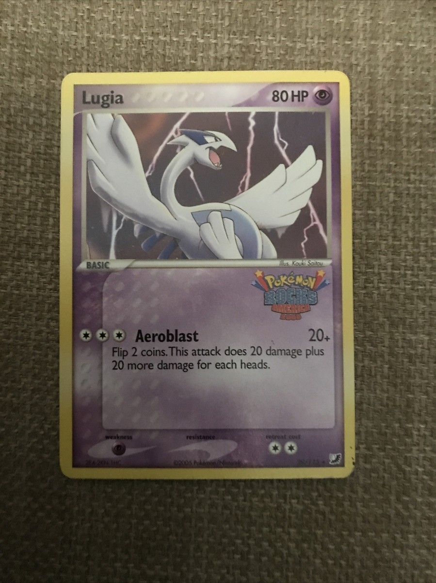 Pokemon Lugia Pokemon Rocks America Promo Card 29/115 EX Pokemon Lugia Pokemon Rocks America Promo Card 29/115 EX