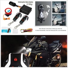 PKE 2 Way Motorcycle Alarm Anti-Theft Security System Remote Engine Start 12±3V