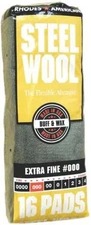 NEW HOMAX 106601-06 PACK (16) GRADE 000 EXTRA FINE PACK STEEL WOOL 0371443