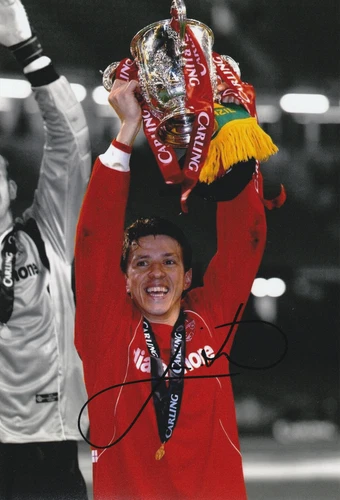 Signed JUNINHO PAULISTA Middlesbrough FC 12"x8" photo - PROOF/COA - Brazil