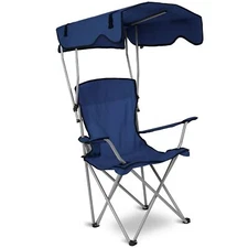Heavy Duty Folding Camping Canopy Chair w/ Cup Holder Outdoor Beach Travel Chair