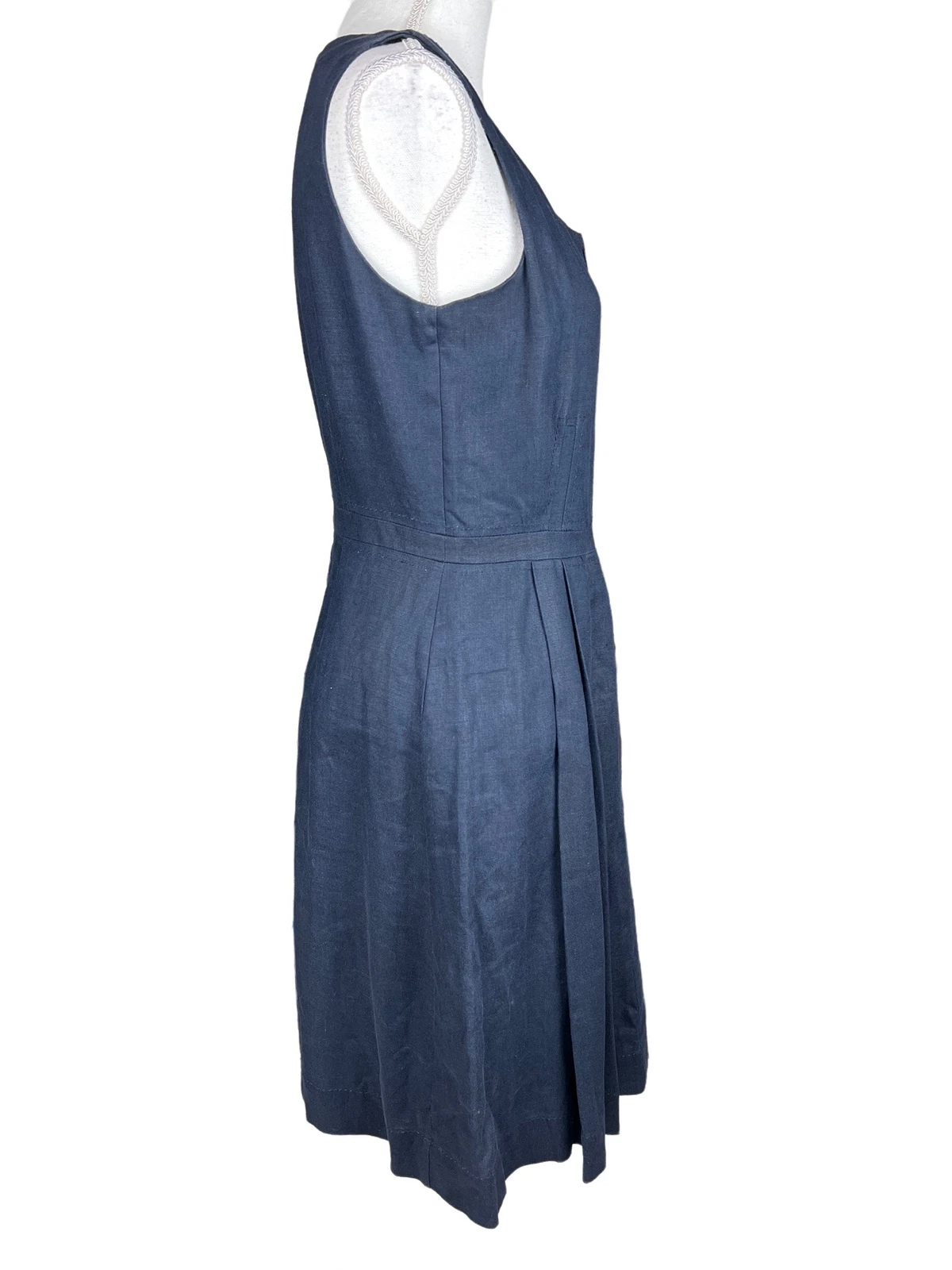 Abito Tory Burch in lino blu navy