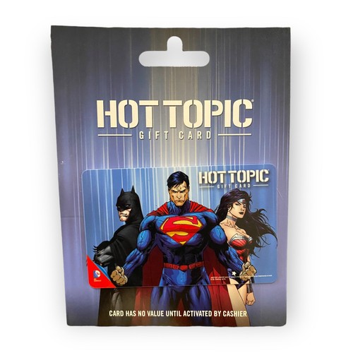 Batman Superman Wonder Woman Trinity DC Hot Topic Gift Card No Value batman-superman-wonder-woman-trinity-dc-hot-topic-gift-card-no-value