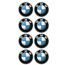 BMW Aufkleber 8X3cm (30mm) Rund Sticker Wasser Dicht B.M.W