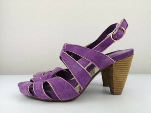 clarks heels purple