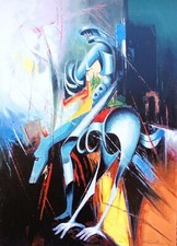 Ezio Farinelli - Serigrafia materica originale, P.A. firmata