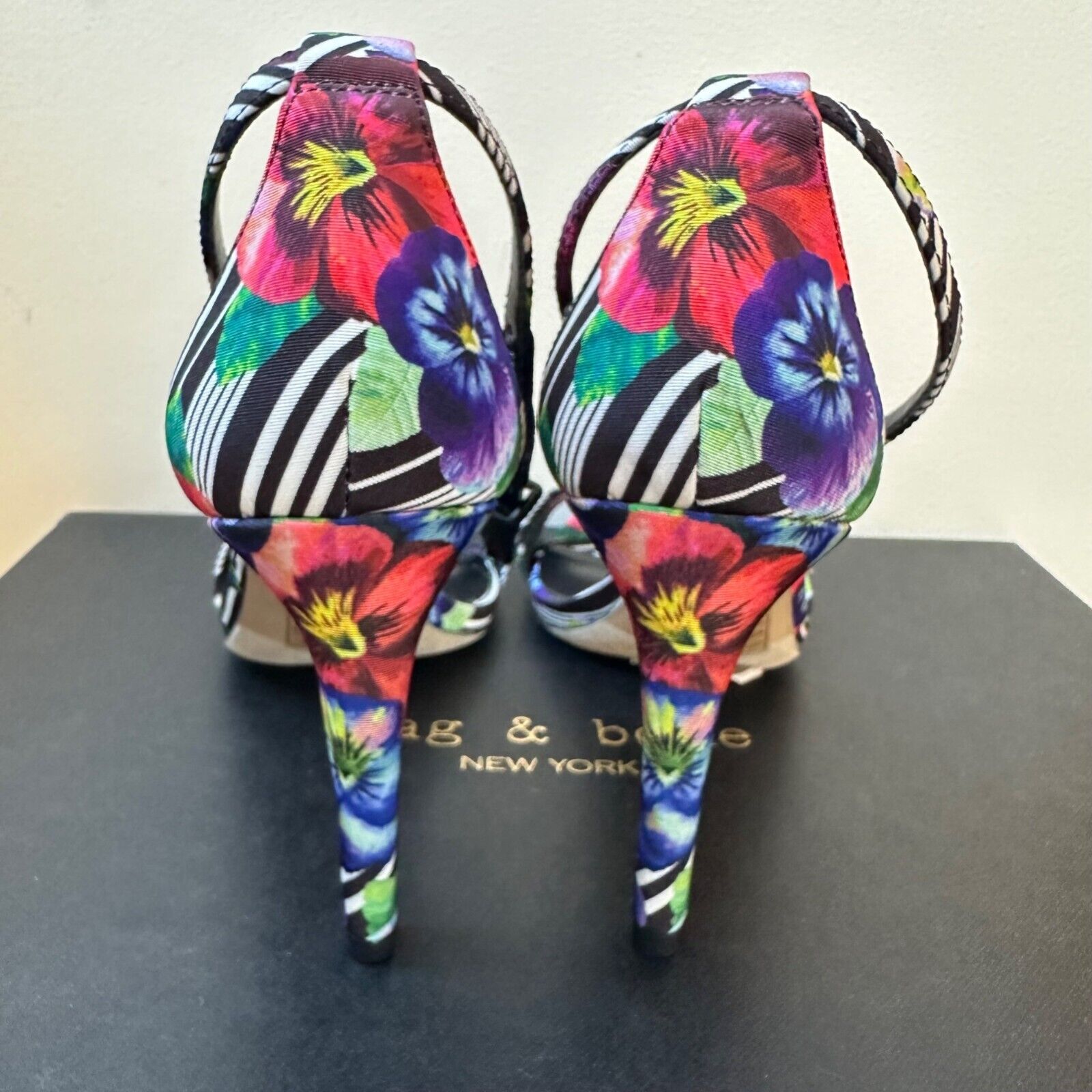 Aldo Black and White/Multi Colored Cardross Ankle… - image 3