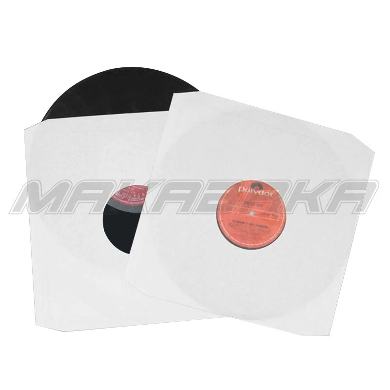 100/200/300x White Paper 7" Inner Vinyl Record LP Sleeves for singles EP 45's AU