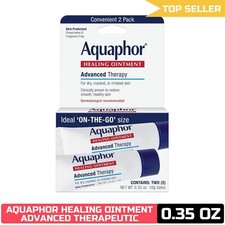 Aquaphor Healing Ointment Advanced Therapy Skin Protectant 0.35 Oz Tube 2-Pack