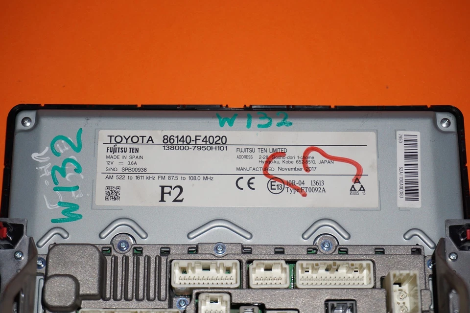 Display  Toyota CHR CH-R  Navigation  LCD  86140-F4020 - Bild 4 von 4