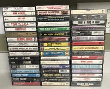 Vintage Lot of 50 Country/Soft Rock Cassette Tapes Alabama,Kenny Rogers,Etc