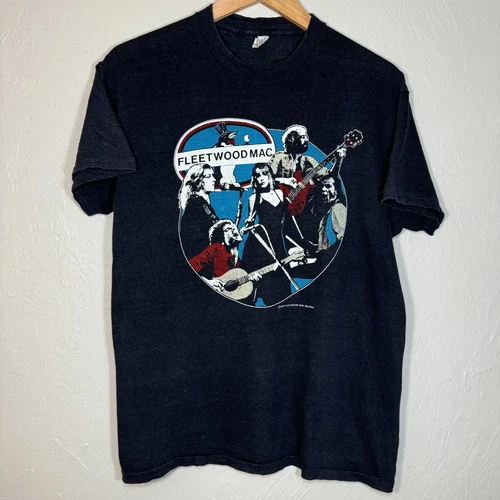 True Vintage -Large Fleetwood Mac Musk Tour Hanes B 1970s vintage concert t-shirt, vintage, size L, single stitch, B+ condition