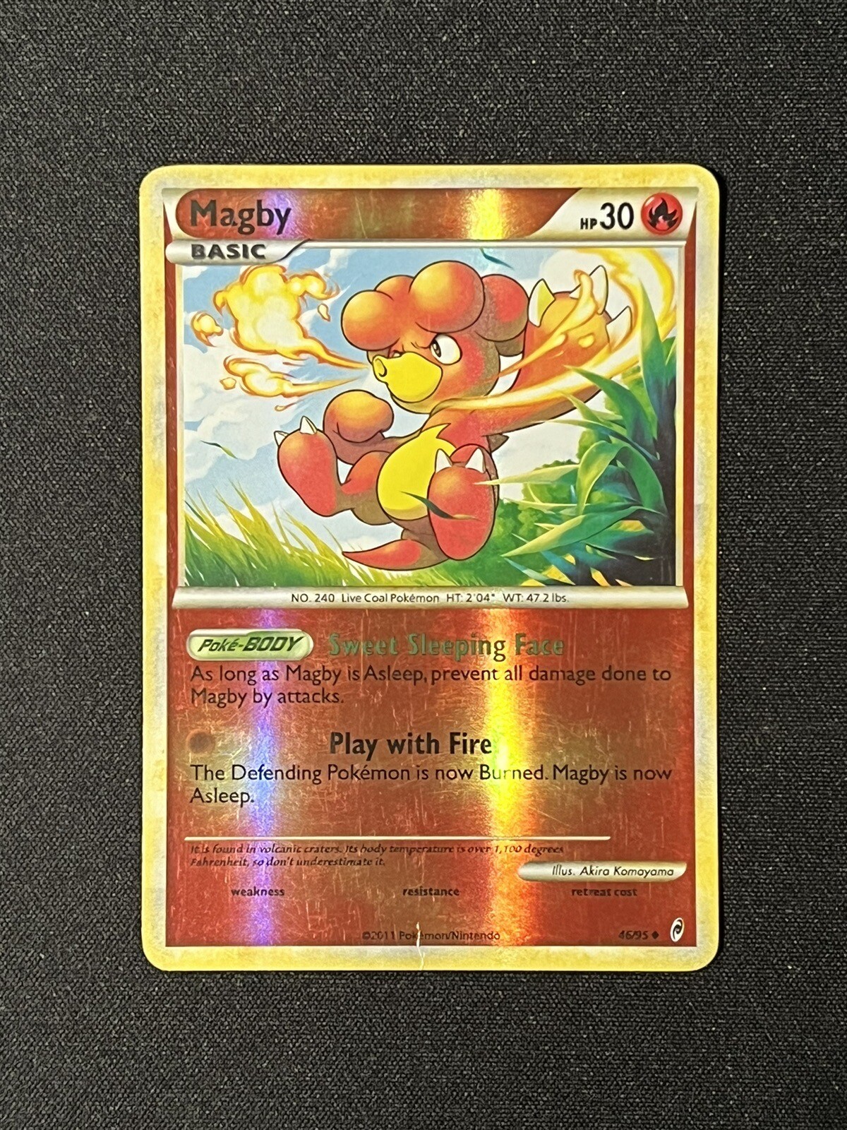 Pokemon TCG Magby #46/95 Call of Legends Reverse Holo - LP