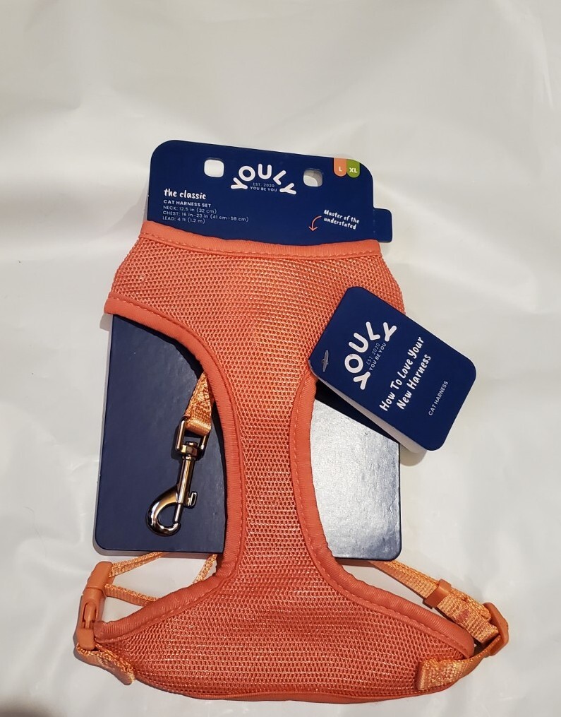 Youly Collection Pink Cat Harness And Leash! Size L/XL New! eBay