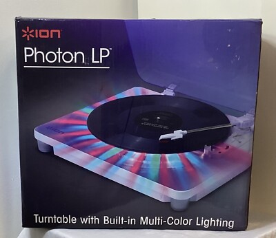 ION Photon LP Turntable Built-in Multi-Coloured Lighting