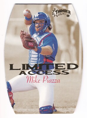 1998 Skybox Circa Thunder Mike Piazza LIMITED ACCESS Insert #12 of 15 LA Dodgers