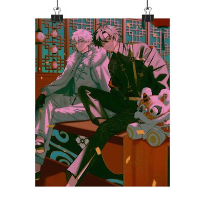 Lunar New Year Link Click Lu Guang Xiaoshi Museum Grade Wall Art Print Poster