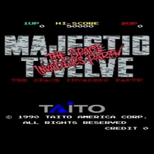 Used Majestic Twelve The Space Invaders Part IV Arcade Game ROM & Mother Board
