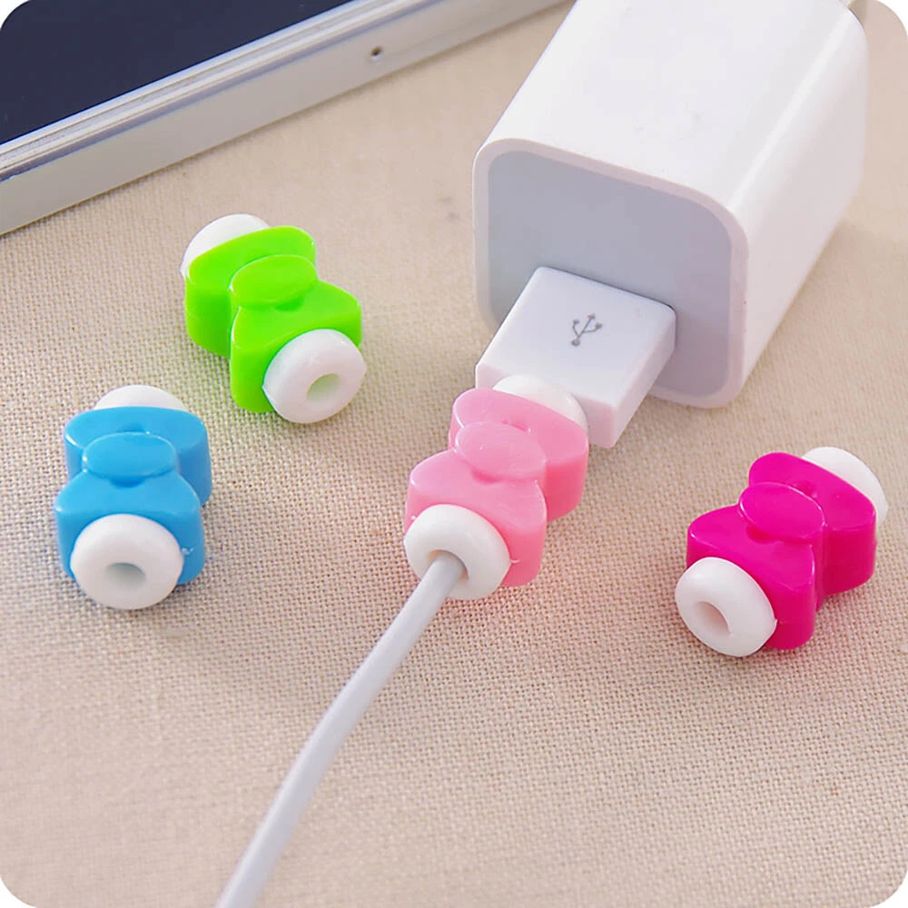 10 PCS USB Cable Protector Wire Charger Saver For Apple iPhone Laptop Protection