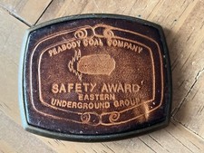 Peabody Coal Company Safety Award Belt Buckle Eastern Underground Division