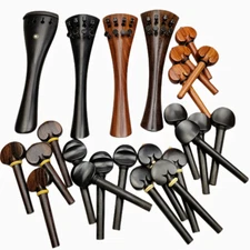 Professional Cello Pegs Tailpiece with Gut+Finetuners 4/4 Cello Accessories