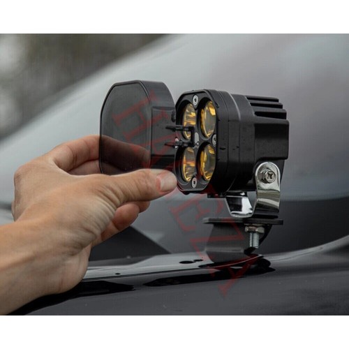 Soporte de montaje de vaina de luz LED con zanja para capó lateral para Ford Ranger 2023 2024 sin luces - Imagen 6 de 10